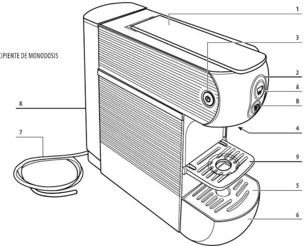 ILLY Y3 Iperespresso - PARTES DE LA MAQUINA - 20