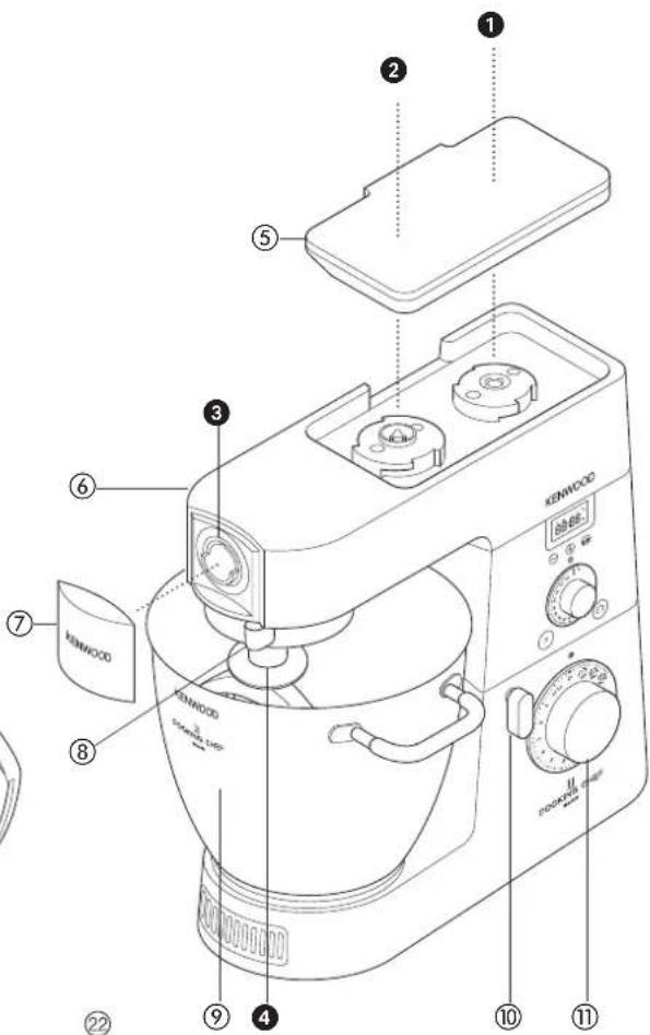 KENWOOD 0WKM080007 - Unterheb-Taste - 4