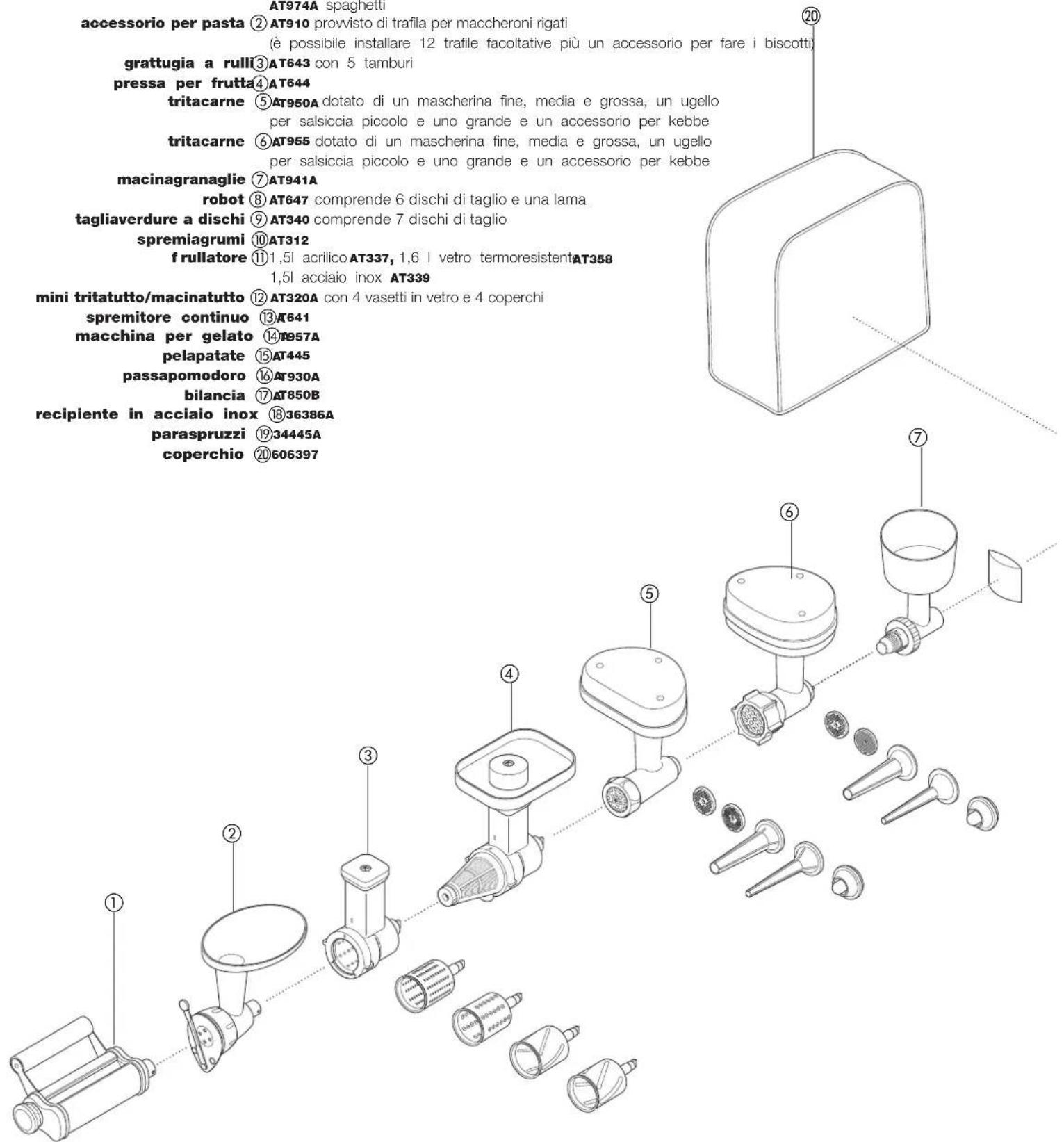 KENWOOD 0WKM080007 - spremiagrumi ⑩AT312 - 1