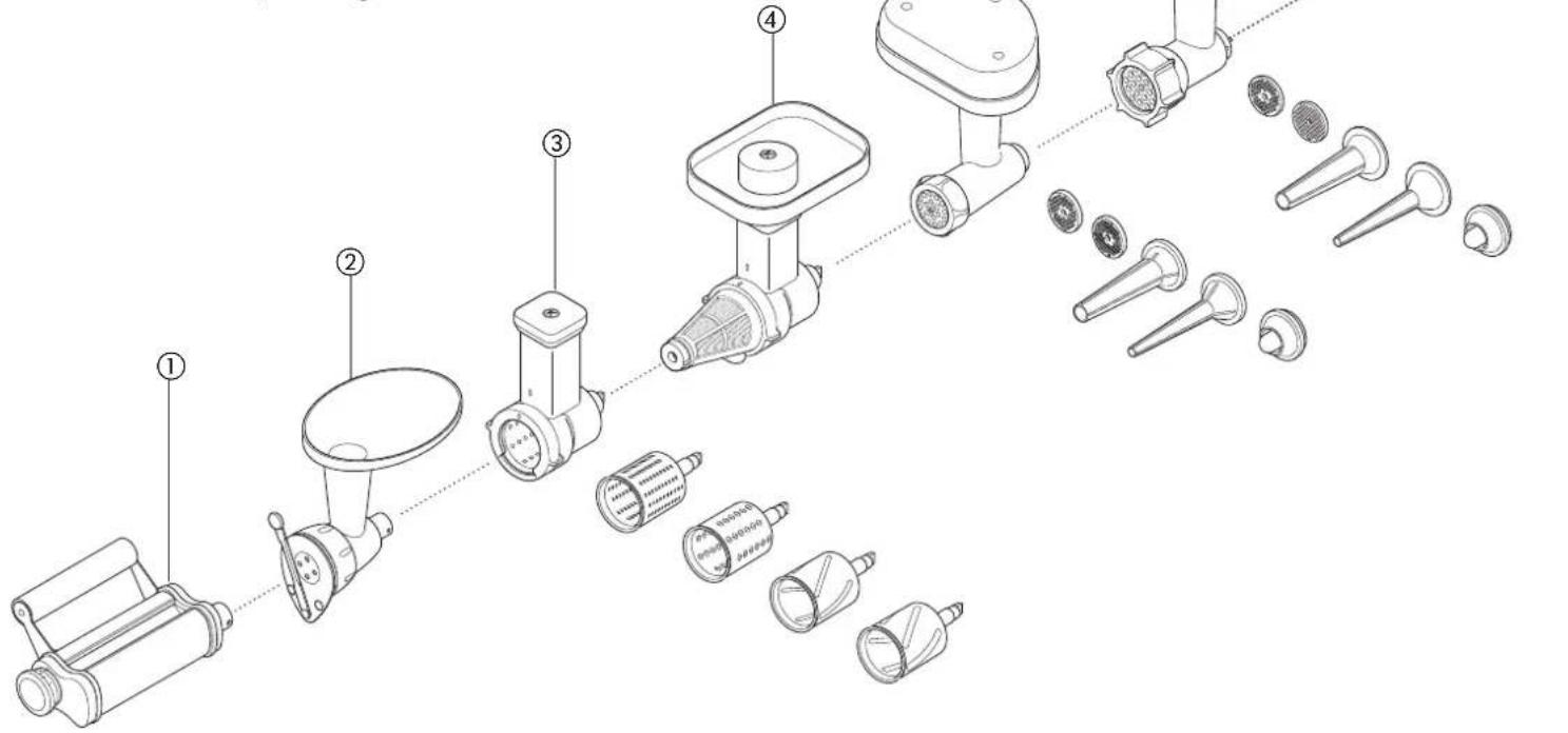 KENWOOD 0WKM080007 - Насадки, которые можно приобрести отдельно - 1