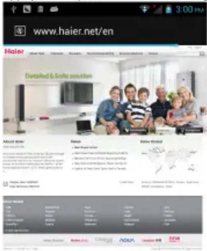 HAIER W757 - Utiliser le navigateur - 1