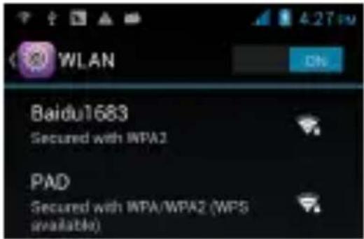 WLAN Baidu1683 Secured with INPA2 PAD Secured with INPA/WPA2 (WPS available)