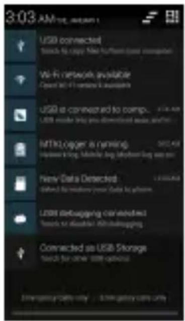 3:03 AM-16, AMOUNT 1 USB connected Search to copy New Ethernet (non-computer) Wi-Fi network available Contact all 41 services & installments USB is connected to comp... USB mode log you downloaded audio and/or MTTC Logger is running http://www.mcp.com/ New Data Detected Defined by wireless power data by phone USBB defouging co-inference1 Touch to disasht with disouging Connected as USB Storage Touch for other user options Live-genly calls only - Live-genly calls only