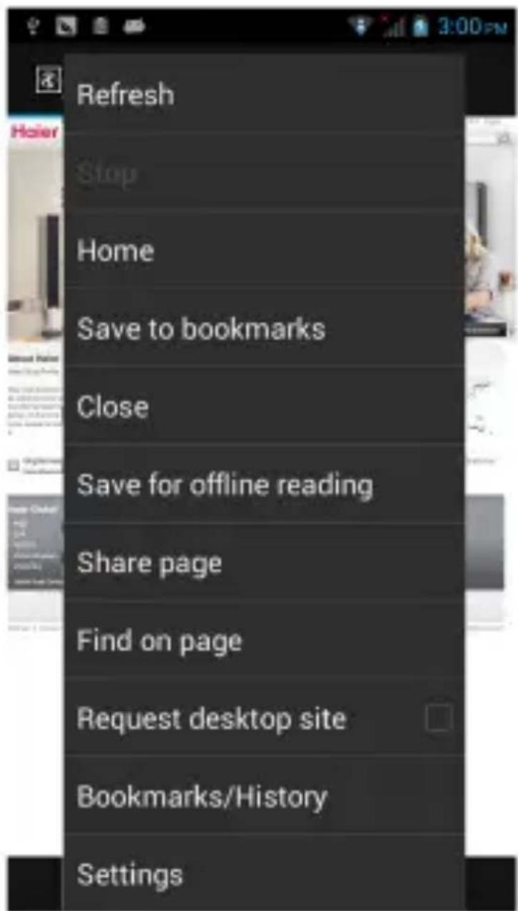 Refresh Stop Home Save to bookmarks Close Save for offline reading Share page Find on page Request desktop site Bookmarks/History Settings