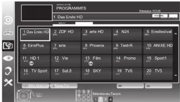 GRUNDIG 32VLE6300BF - Sélection de la liste des chaînes - 1