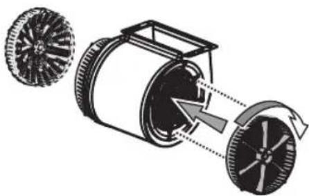 BAUKNECHT DWER 7880 IN - Einbau oder Austausch des Aktivkohlefilters - 1