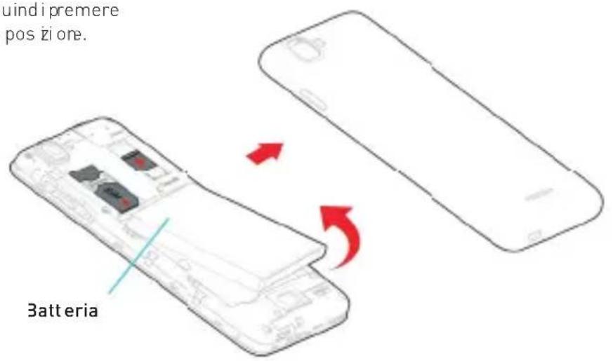 WIKO Kite 4G - - Installazione della batteria - 1