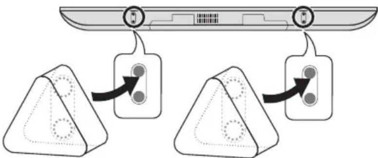ONKYO SBT200 - Using the supplied stand - 2