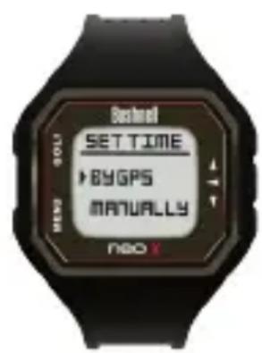 BUSHNELL Neo X - Configuración de la hora mediante GPS - 2