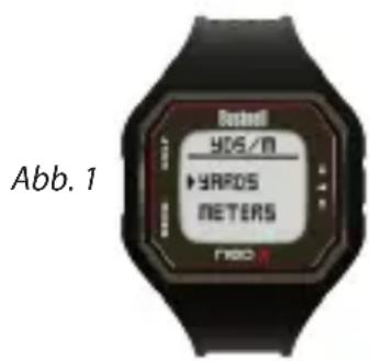 BUSHNELL Neo X - Yard oder Meter einstellen (Präferenz) - 2