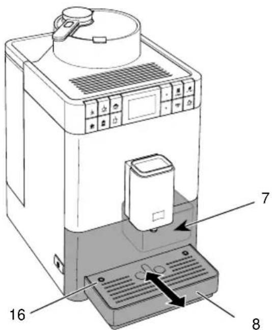 MELITTA Caffeo Varianza CSP - 清空接水盘和咖啡粉盛接盒 - 1