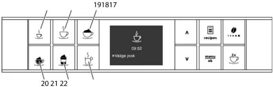 MELITTA Caffeo Varianza CSP - Juhtpaneeli ülevaade - 1