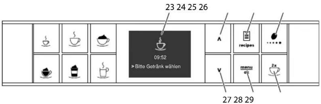 23 24 25 26 09:52 > Bitte Getränk wählen recipes 27 28 29
