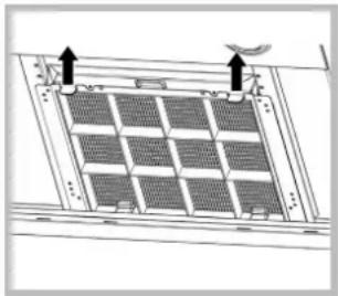 HOTPOINT HNB 9.5S CB X HA - Substituição do fi Itro de carvão (B) - 2