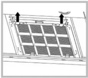 HOTPOINT HNB 9.5S CB X HA - Mantenimiento del fi Itro de carbón (B) - 3