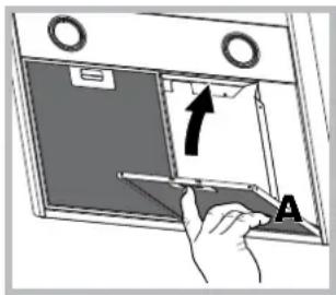 HOTPOINT HNB 9.5S CB X HA - Manutenzione dei fi ltri antigrasso (A) - 1