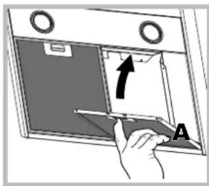 HOTPOINT HNB 9.8 ADI X HA - Servicing the grease fi Iter (A) - 1