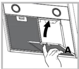 HOTPOINT HNB 9.8 ADI X HA - Manutenção dos fi ltros de gorduras (A) - 1