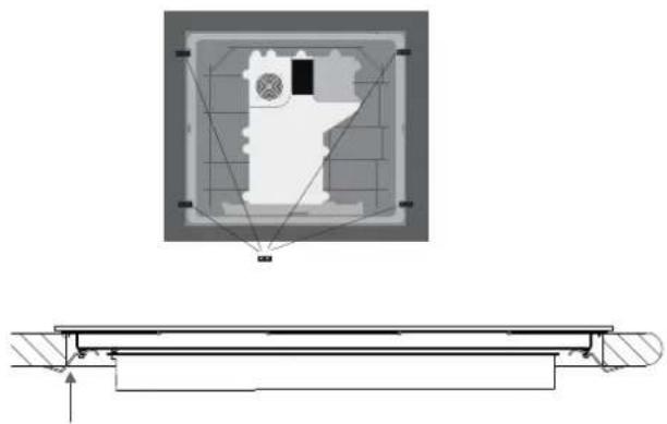 INDESIT VIB 744 C E - Installation der Sicherungsscheibe - 4