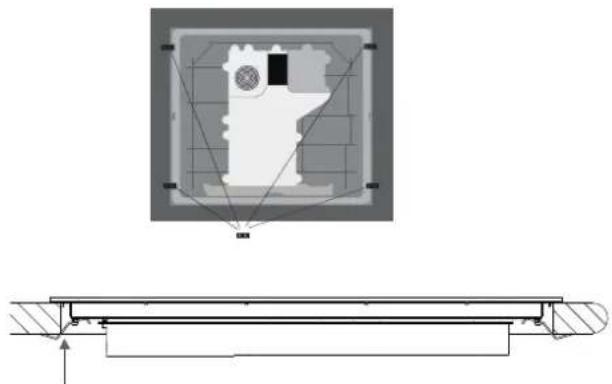 INDESIT VIB 744 C E - Fixation - 4