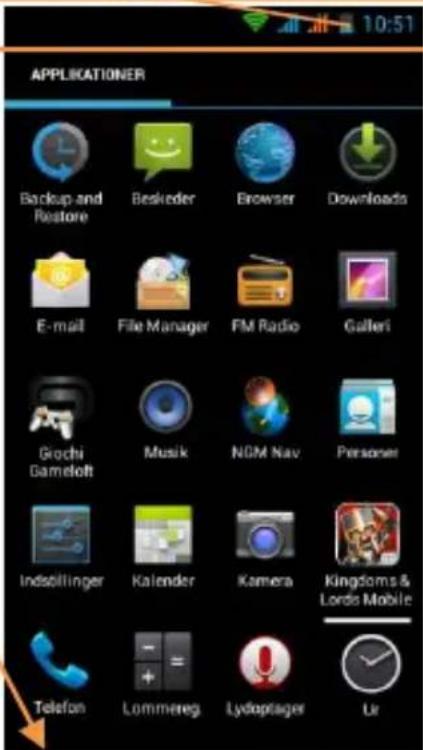 NGM-Mobile ESCAPEB - Hovedmenuen - 2