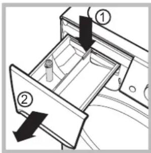 INDESIT XWA 71483X W EU - Limpar a gaveta dos detergentes - 1