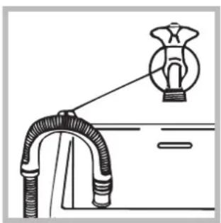 INDESIT XWA 71483X W EU - Conexión del tubo de desagüe - 2