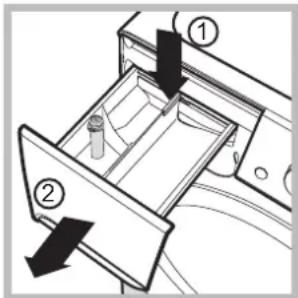 INDESIT XWA 71483X W EU - Limpiar el cajón de detergentes - 1