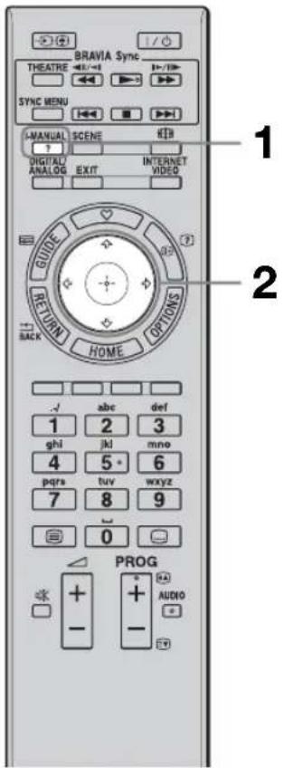 SONY Bravia KDL40EX719 - Korzystanie z trybu i-Manual - 1