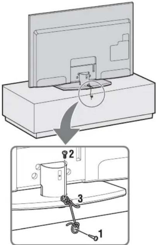 SONY Bravia KDL40EX719 - Television kaatumisen estäminen - 1