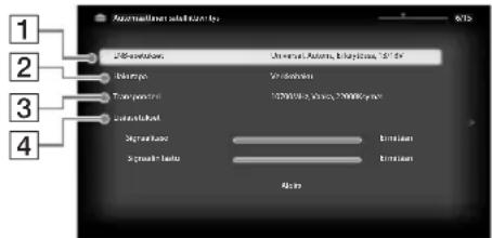 SONY Bravia KDL40EX719 - Automaattinen satellittiviritys: - 1