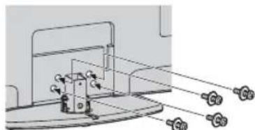 SONY Bravia KDL40EX719 - Fixation du support de table (sauf pour le KDL-60EX705) - 2