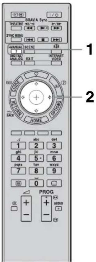 SONY Bravia KDL40EX717 - Pour utiliser l'i-Manual - 1