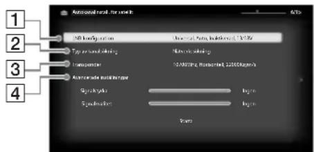 SONY Bravia KDL40EX717 - Autokanalinstall. for satellit: - 1