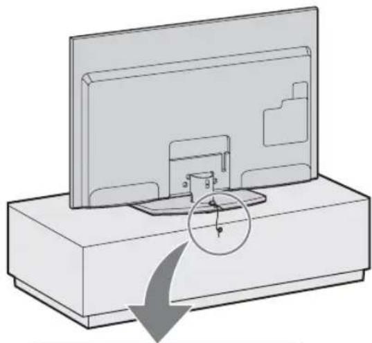 SONY Bravia KDL40EX716 - Zabezpečení televizoru před převrácením - 1