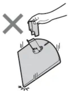 SONY Bravia KDL40EX716 - Odkręcanie podstawy od odbiornika TV - 2