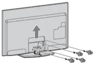 SONY Bravia KDL40EX716 - Odkręcanie podstawy od odbiornika TV - 1