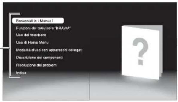 SONY Bravia KDL40EX716 - Premere ⇔/⇒/♠/♣/⊕ per selezionare le voci. - 2