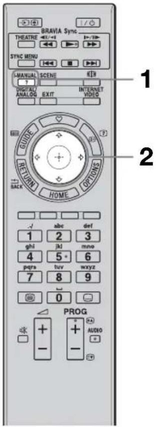 SONY Bravia KDL40EX716 - Použití příručky i-Manual - 1
