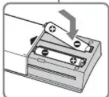 SONY Bravia KDL40EX716 - Inserimento delle batterie nel telecomando - 2