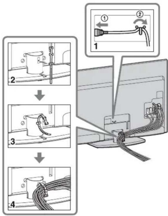 SONY Bravia KDL40EX716 - Bündeln der Kabel - 1