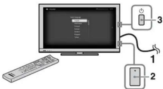 SONY Bravia KDL40EX716 - Przeprowadzanie konfiguracji wstępnej - 1