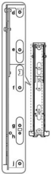 SONY Bravia KDL40EX716 - Emplacement des vis - 1