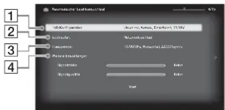 SONY Bravia KDL40EX716 - Durchführen der anfänglichen Grundeinstellungen - 4