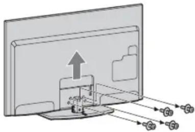 SONY Bravia KDL40EX716 - Rimozione del supporto da tavolo - 1
