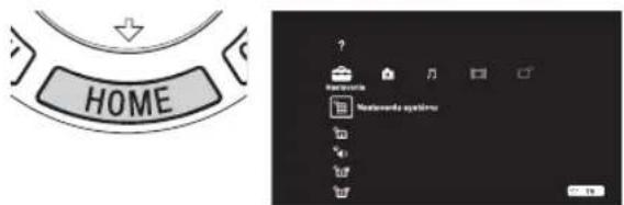 SONY Bravia KDL32EX715 - Tlačidlo HOME - 1