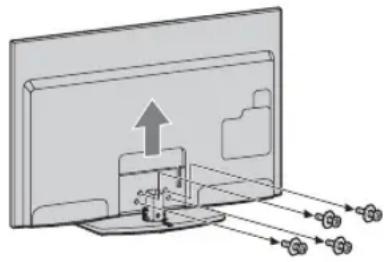 SONY Bravia KDL32EX715 - Rimozione del supporto datiavolo - 1
