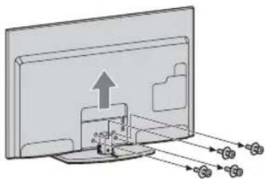 SONY Bravia KDL32EX715 - Pöytäjalustan irrottaminen televisiosta - 1