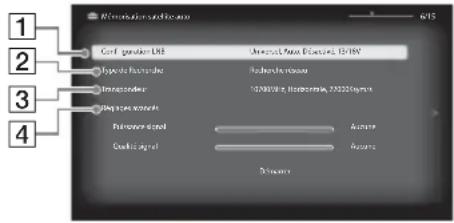 SONY Bravia KDL32EX715 - Mémorisation satellite auto : - 1