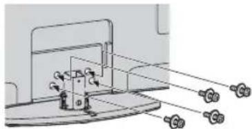 SONY Bravia KDL32EX715 - Pöytäjalustan   kiinnittäminen   (lukuunottamatta   KDL-60EX705-mallia) - 2